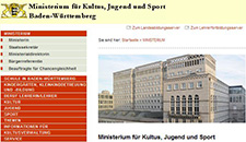 Ministerium für Kultus, Jugend und Sport Baden-Württemberg (Website)