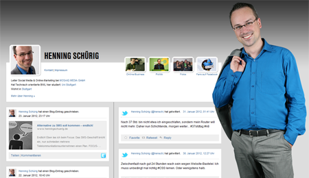 Henning Schürig (Website, 2012, Screenshot)