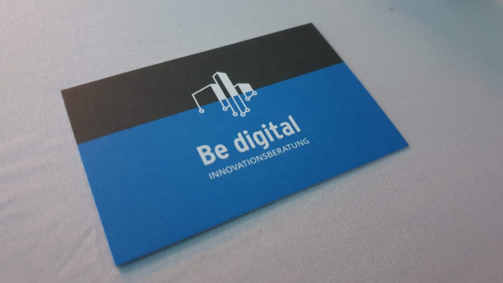 Be digital: erste Visitenkarte