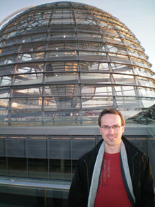 Henning Schürig vor der Reichstagskuppel