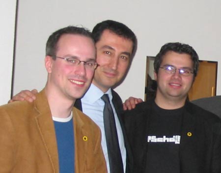 Henning Schürig, Cem Özdemir und Daniel Mouratidis (Grüne)
