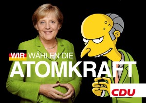 Wir wählen die Atomkraft (Mr. Burns und Angela Merkel)
